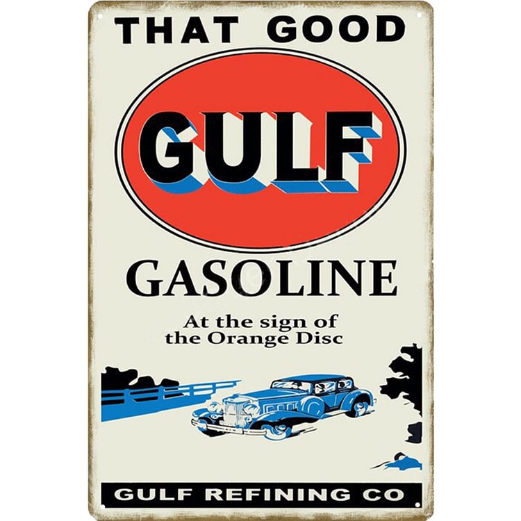 GULF - Vintage Tin Signs/Wooden Signs - 20*30cm/30*40cm