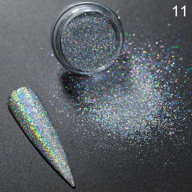 1 Box Sparkly Shinning Nail Sequins Glitter Orange iridescent Powder Flakies Paillette DIY Nail Art Decoration-Nail Inspo