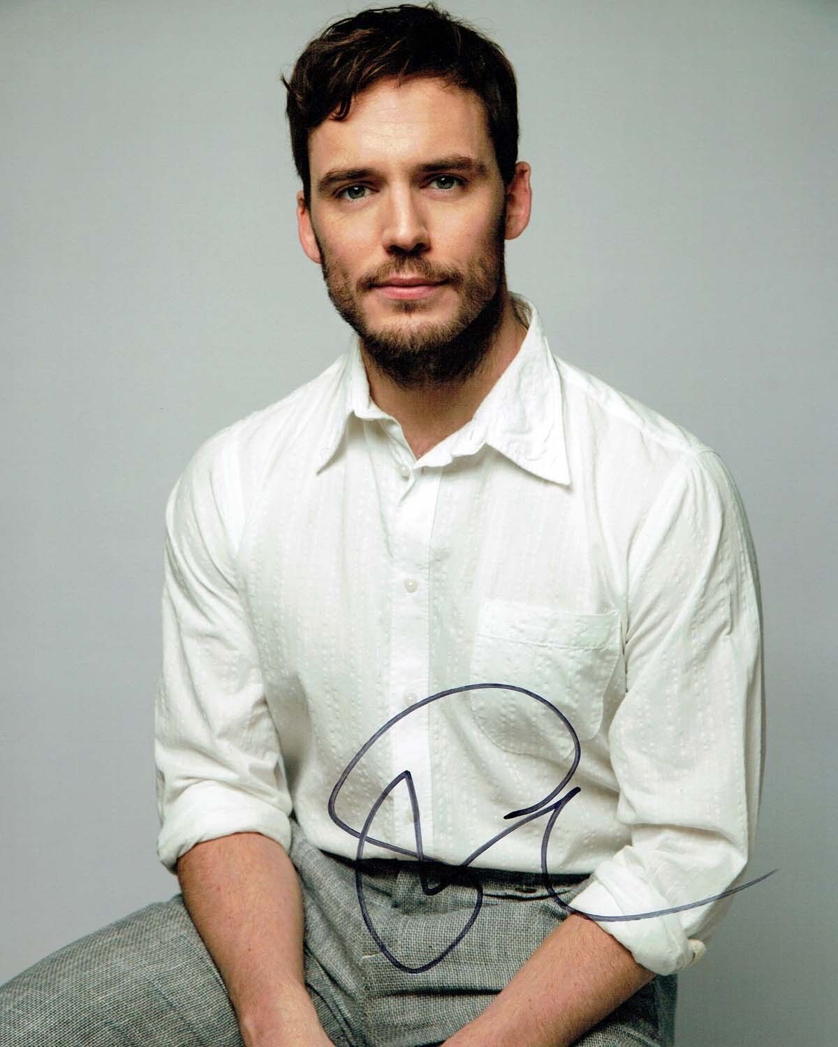 Sam CLAFLIN SIGNED Autograph Photo Poster painting AFTAL COA My Cousin Rachel The Hunger Games