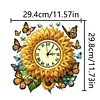 DIY Sunflower Diamond Painting Ornament with Clock Function for Decor