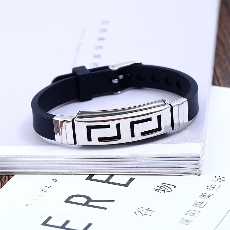 Stainless Steel Bracelet New Gift Men’s Specialty Jewelry Personality Creative Silicone Bracelet