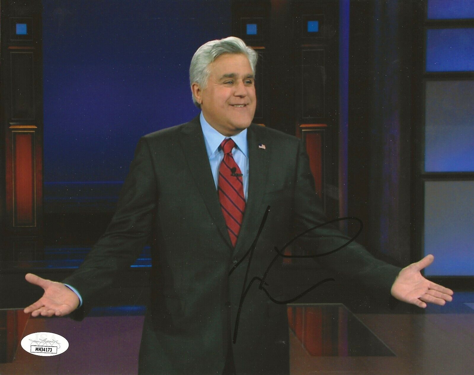 Jay Leno REAL hand SIGNED 8x10 Photo Poster painting #5 JSA COA Autographed The Tonight Show