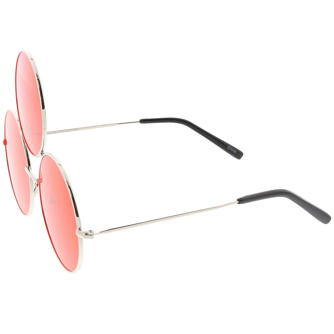 Oversize Circle Third Eye glasses Slim Arms 56mm