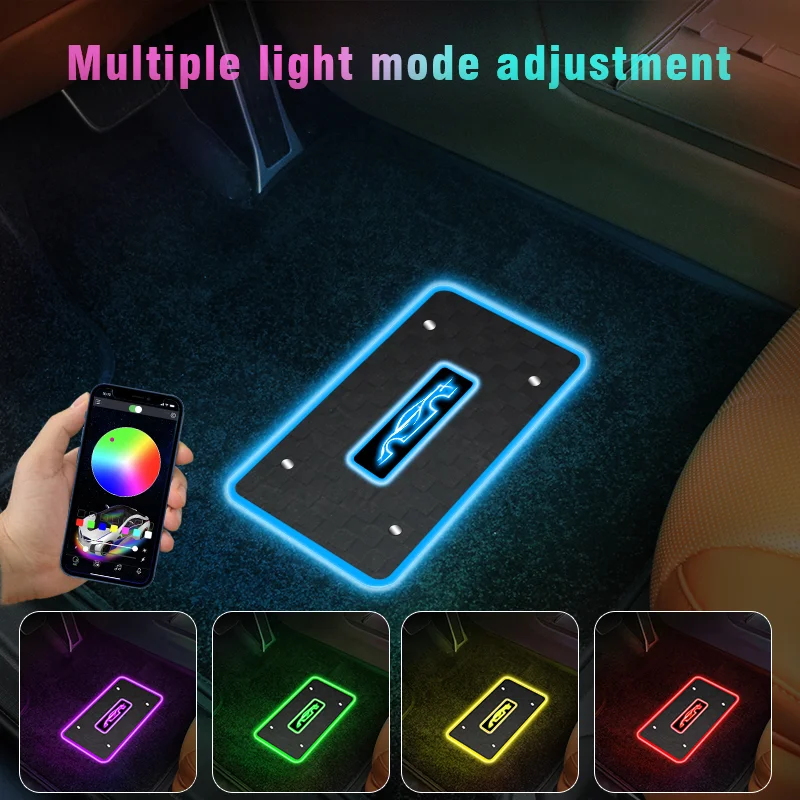 Car Modification LED Colorful Floor Mat