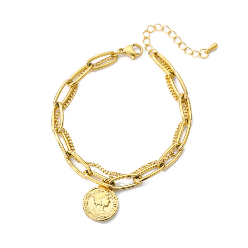 Punk Hip Hop Portrait Coin Bracelet | Oxredo Shop Ramadan Sale