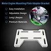 GZZTORES Mini Bike Mount Plate Adapter Bracket Compatible with Predator 79cc 97cc 100cc 212cc Coleman CT100U CC100X Baja Doodlebug DB30 Motovox MBX10 MBX11 for 4 Stroke Engine Parts (Silver)