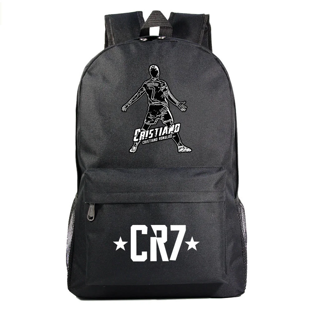 Buzzdaisy Cristiano Ronaldo Waterproof Canvas Backpack with 15-Inch Laptop Compartment