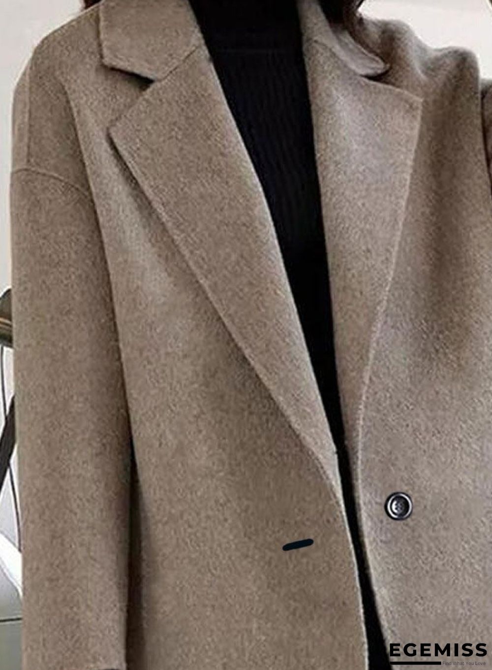 Casual Loose Woolen Cardigan Coat | EGEMISS