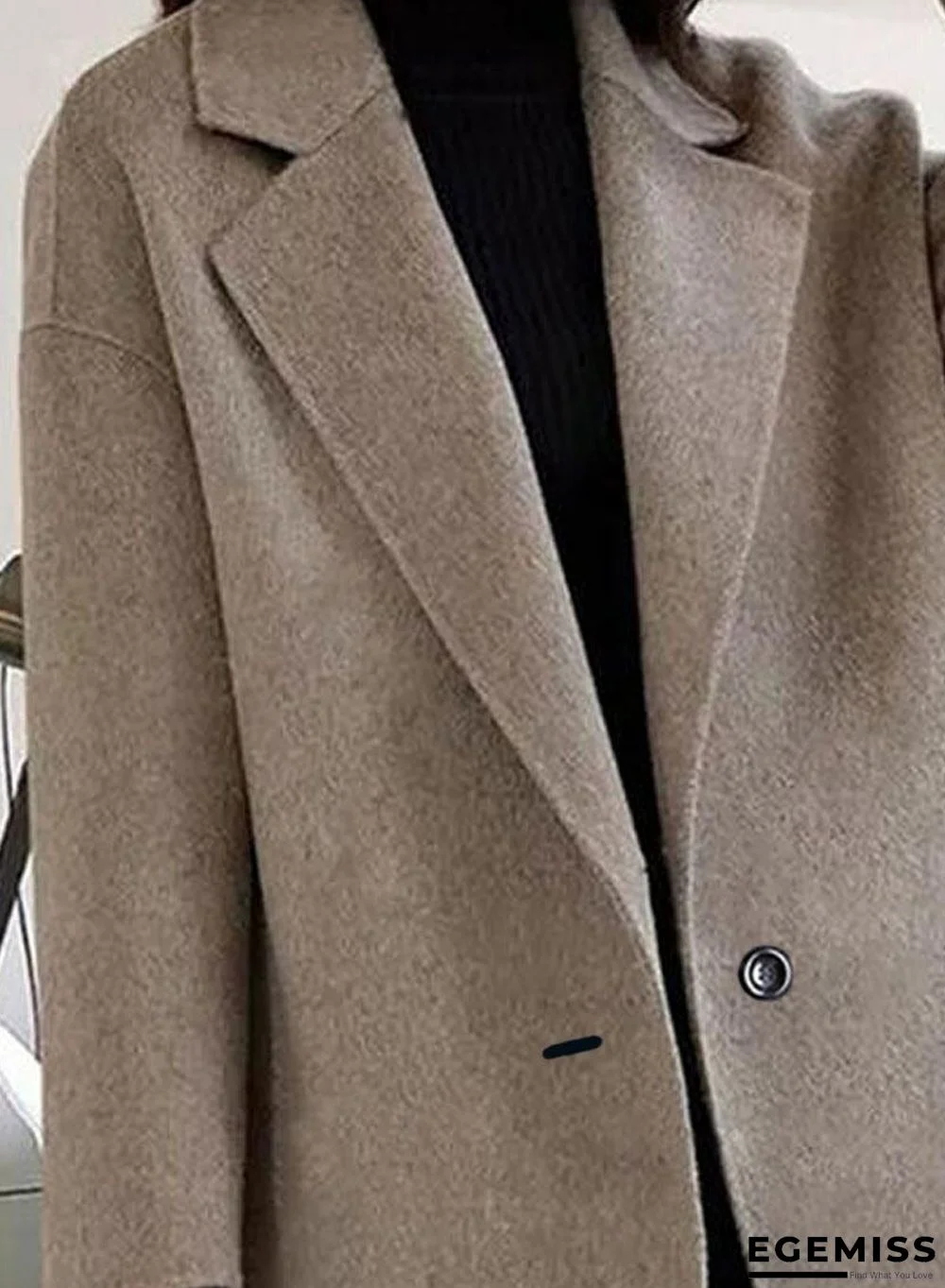 Casual Loose Woolen Cardigan Coat | EGEMISS