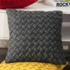 Single Color Weaving Home Living Creative Cushion Pillow Cover