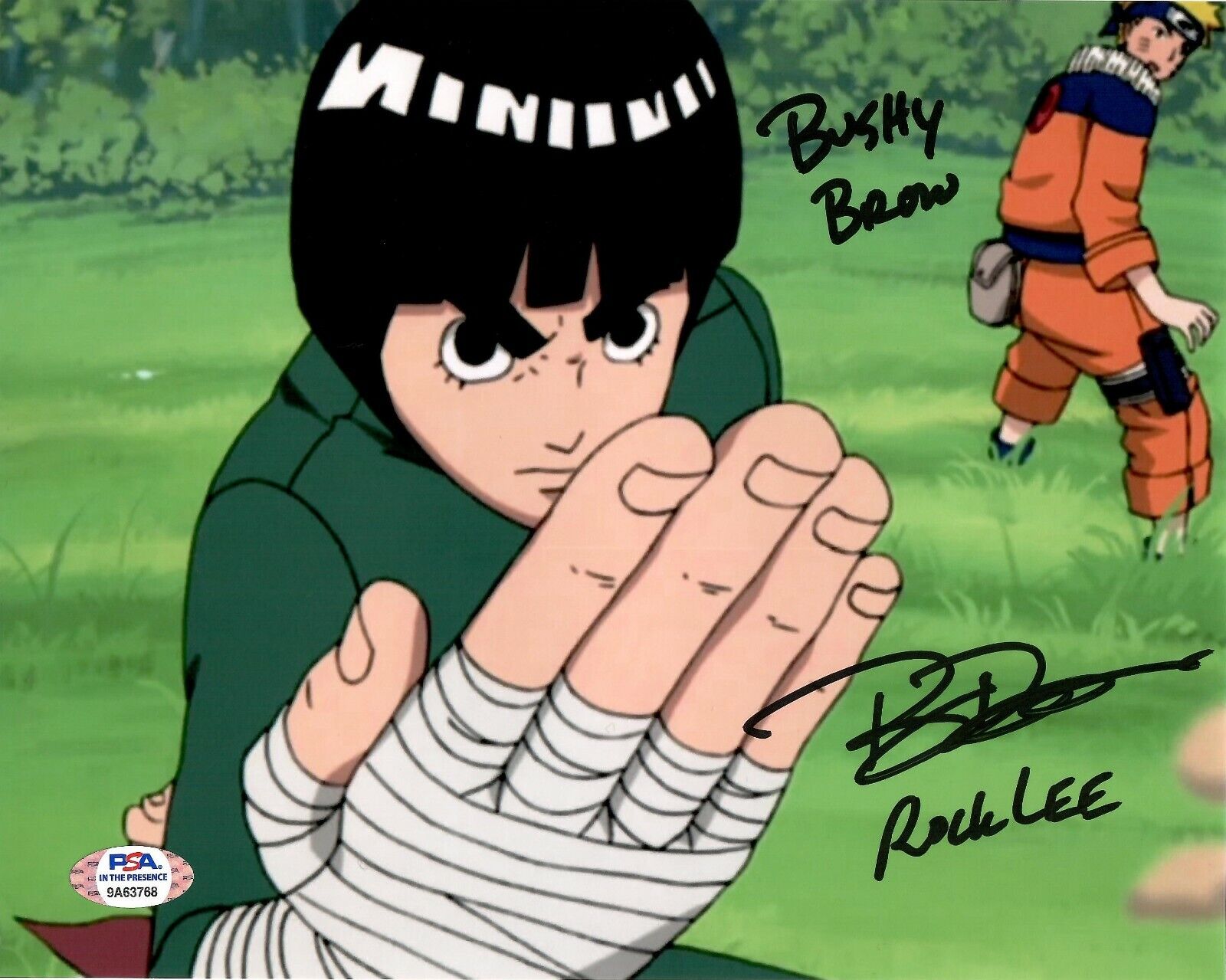 Brian Donovan Rock Lee autographed inscribed 8x10 Photo Poster painting PSA COA Naruto Shippuden