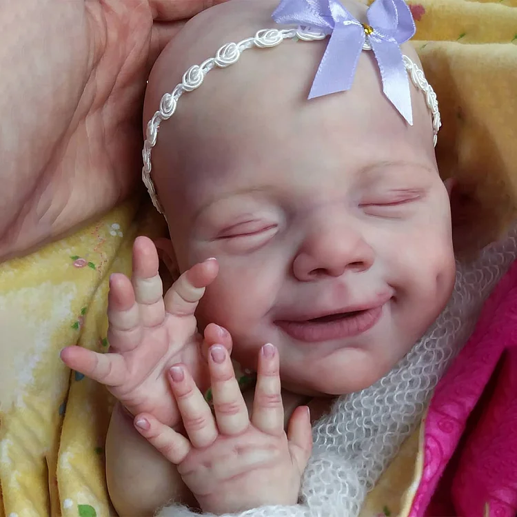 [Heartbeat💖 & Sound🔊] 20" Realistic Reborn Sweet Sleeping Baby Girl Cora Lifelike Baby Doll