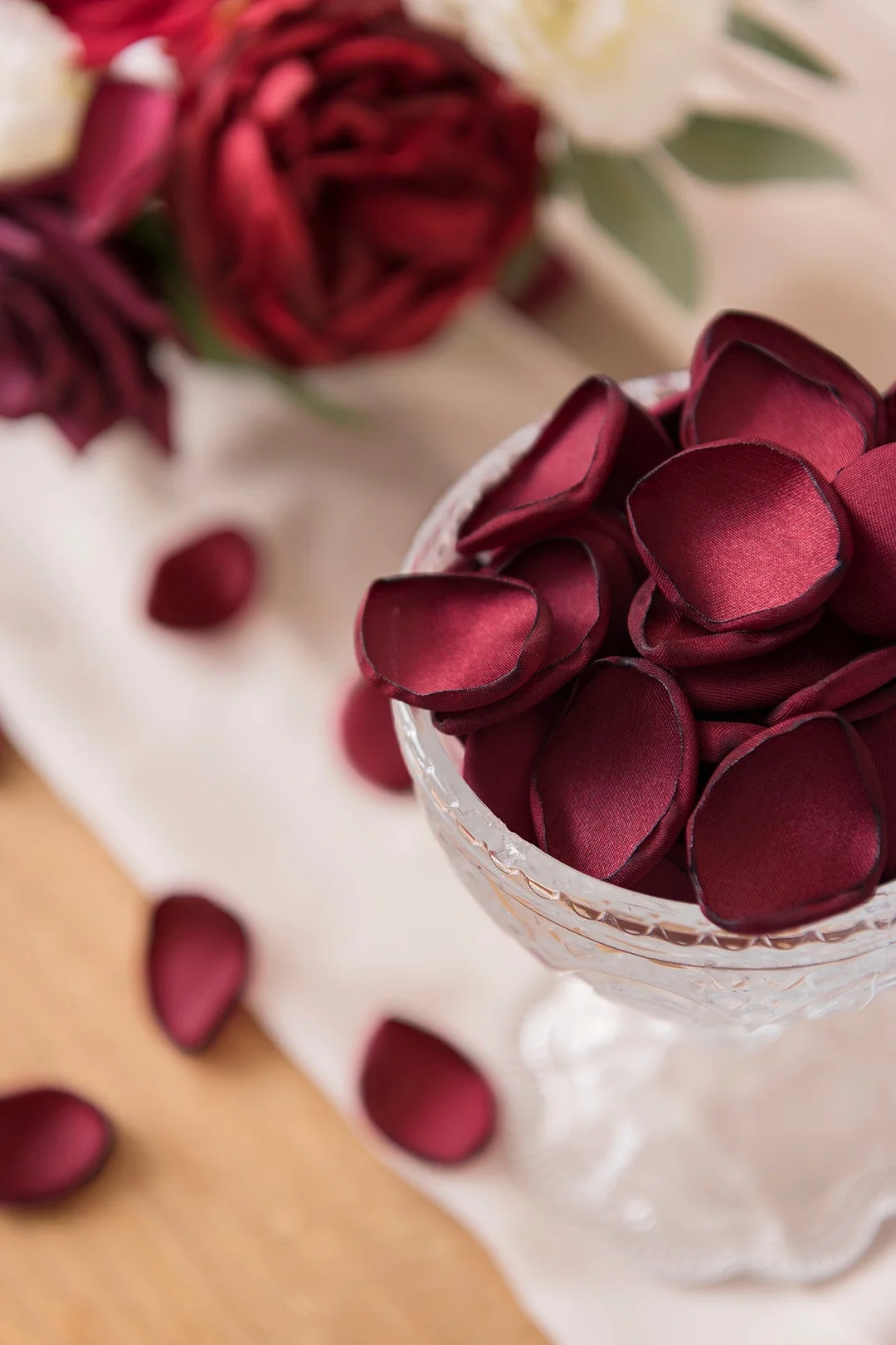 Silk Rose Petals