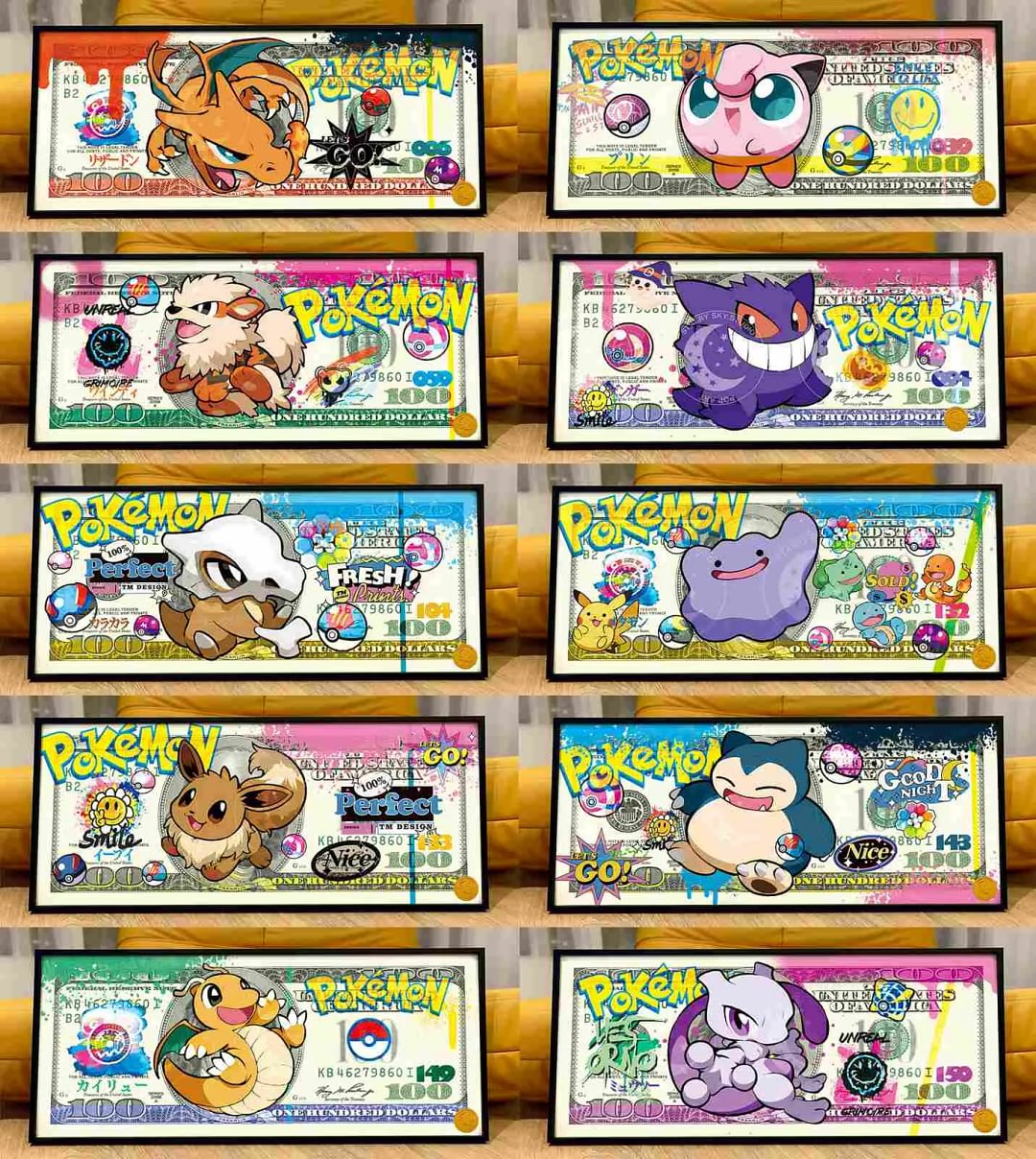 Pokemon Dollar 002 Decorative Painting - Pokemon - Xingkong Studio Pokemon Dollar 002 Decorative Painting - Pokemon - Xingkong Studio