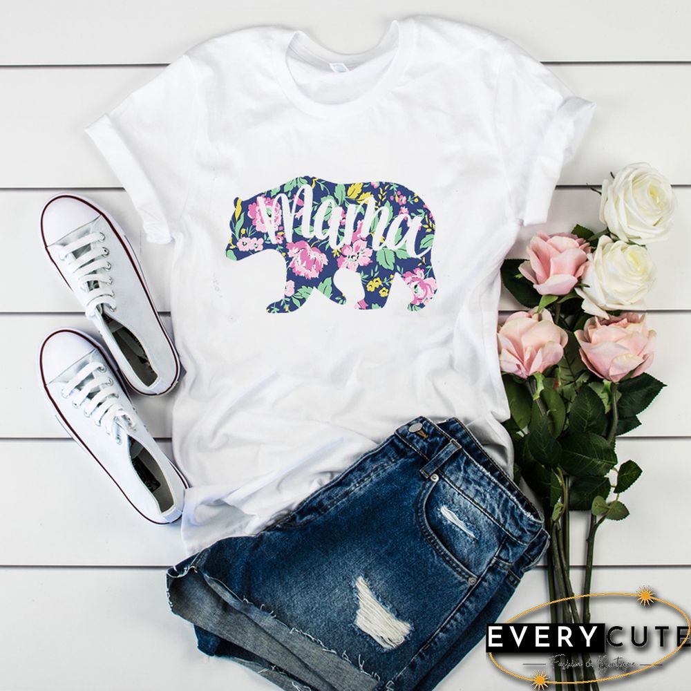 Women Mama Mom Dinosaur Print Mother Clothing Tees Tops Graphic Female Ladies Womens Lady T-Shirt Tumblr T Shirt T-Shirts