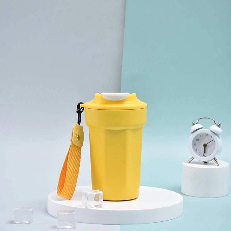 Octagon Coffee Cup Coke Cup Diamond Cup Simple 316 Stainless Steel Coffee Cup Double Vacuum Portable Thermos Cup