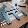 3-Piece Set Diamond Painting Alignment Tools Diamond Painting Alignment Ruler Fits Square Kits for Adults Keeps Drills Aligned (Iridescent)