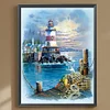 Seaside Lighthouse-Full Round Diamond Painting 30*40CM