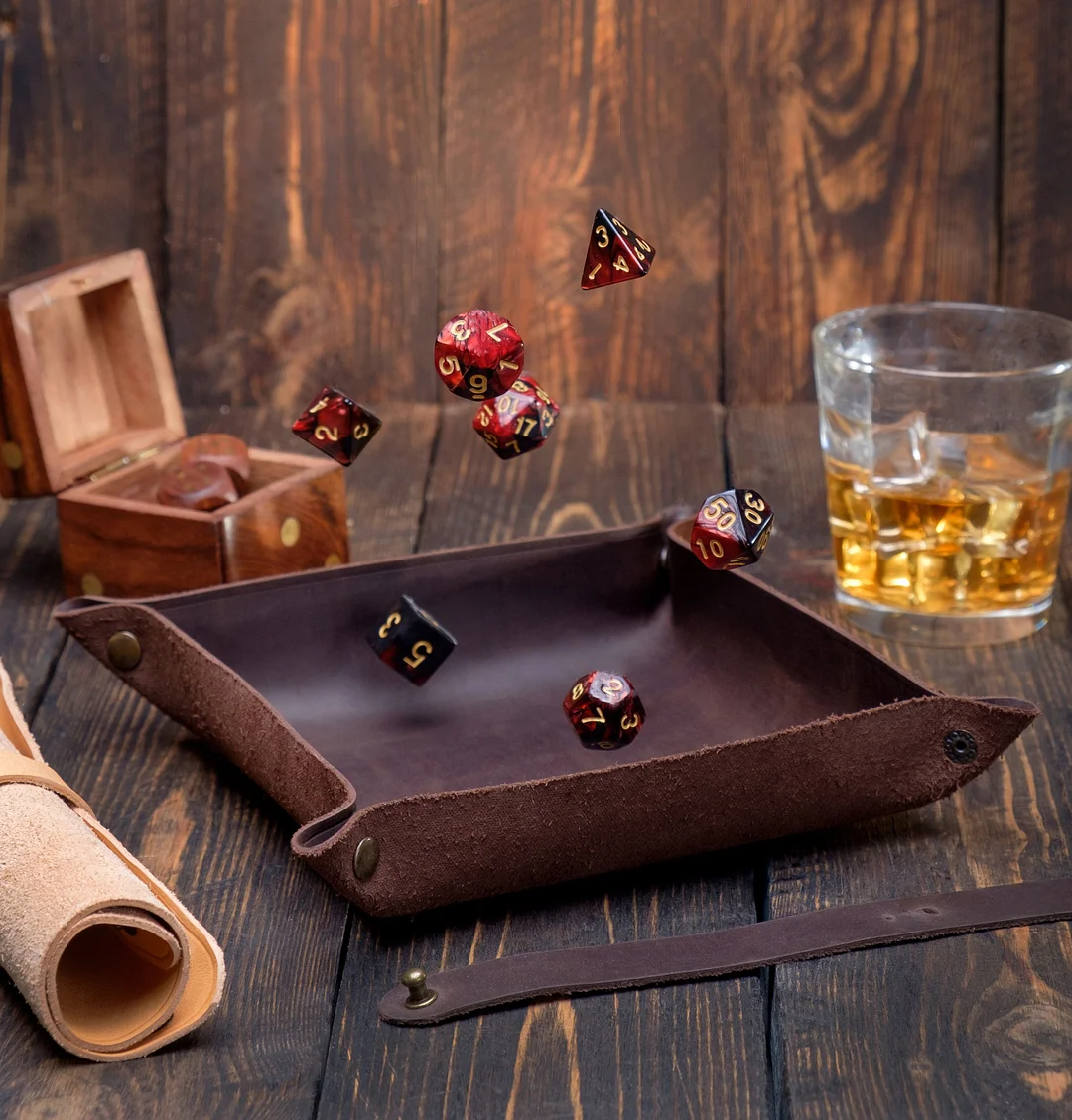 Leather DND Dice Tray