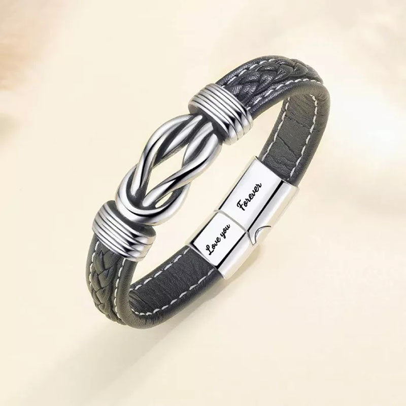 Unique Gift To My Man - I Love You Forever and Always Linked Bracelet