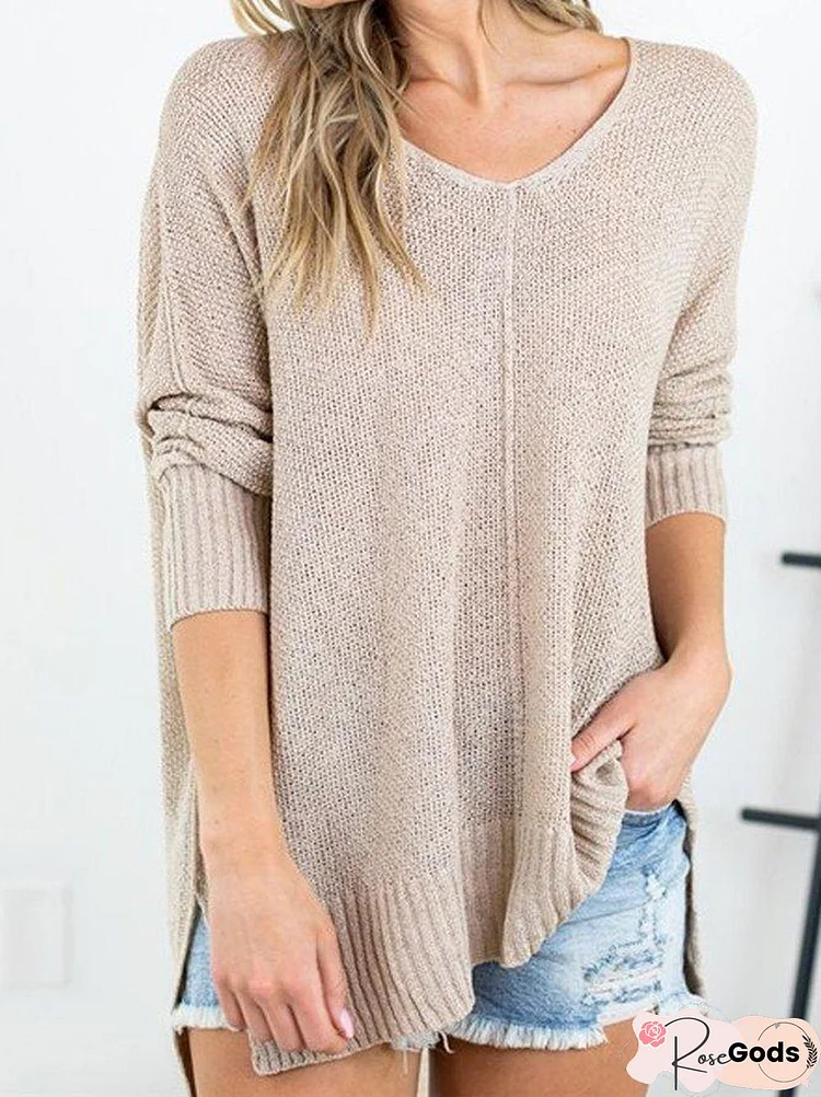 Work Date Acrylic Batwing Jacquard V Neck Sweater