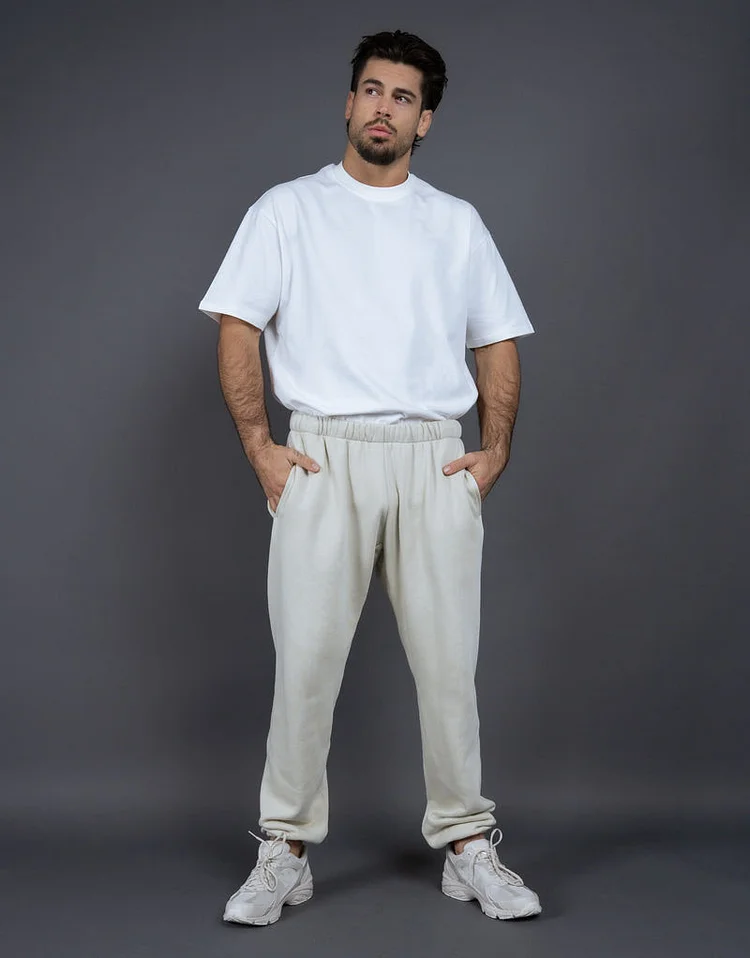 PASUXI Men's Cotton Joggers Athletic Warm Sweatpants Workout Gym Running Pants Active Winter Thicken Track with Pockets huanwei