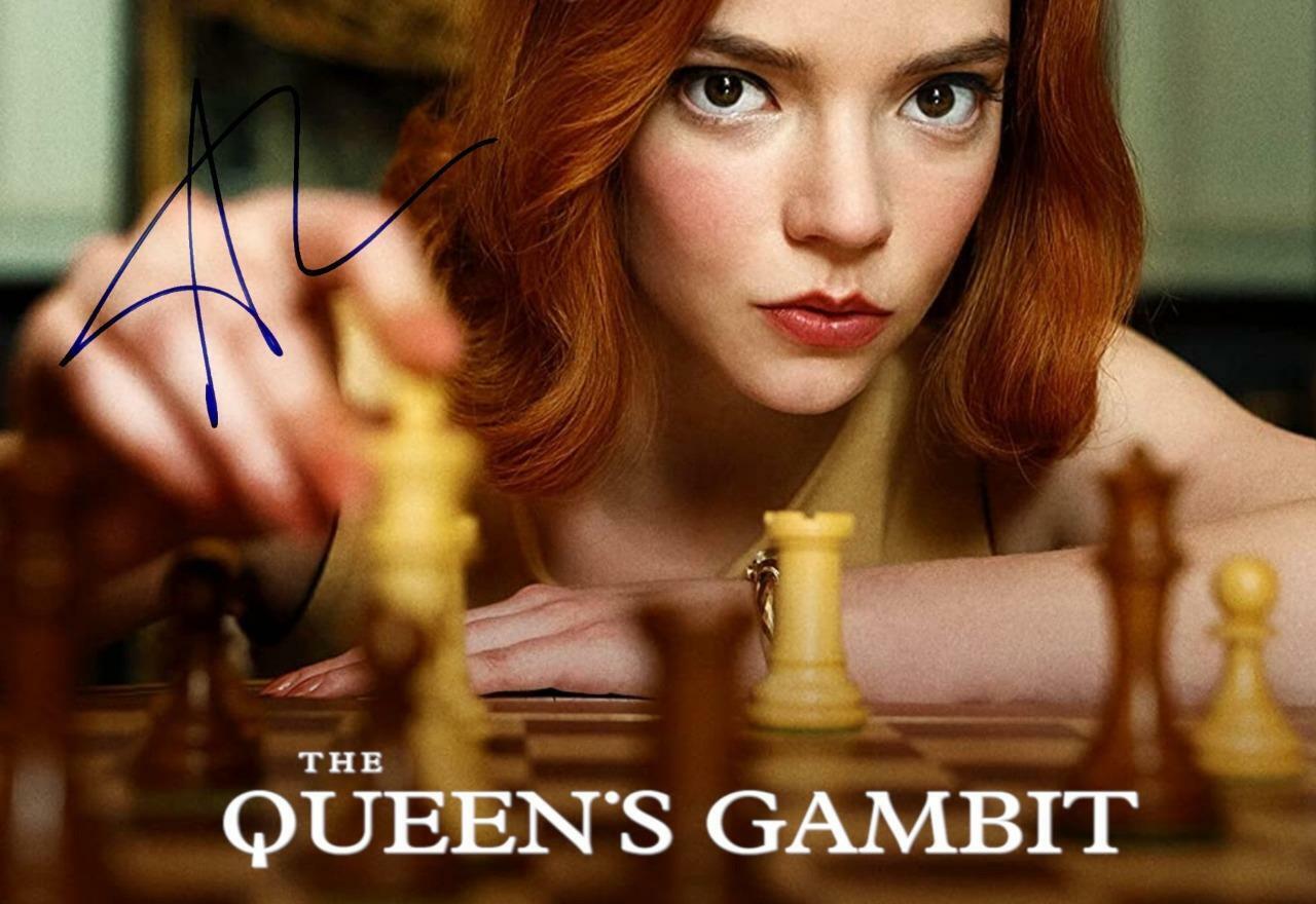 The Queen's Gambit Anya Taylor-Joy SIGNED AUTOGARPHED 10 X 8