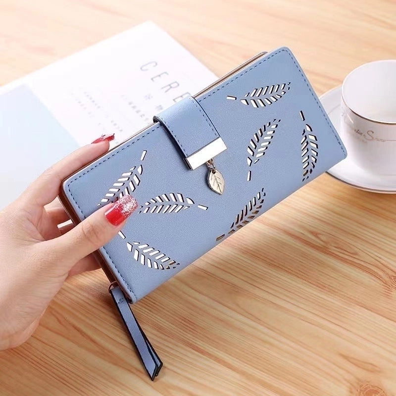 Women’s Spring&summer Pu Leather Geometric Vintage Style Square Zipper Buckle Long Wallet