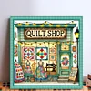 (US Only)Full Embroidery cotton Thread 14CT Printed Sewing House Cross Stitch40x40cm