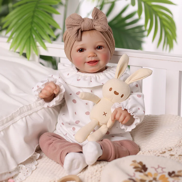 Babeside Smiling Reborn Baby Sunny&nbsp;17'' Little Infant Girl Emotional Healing Hug