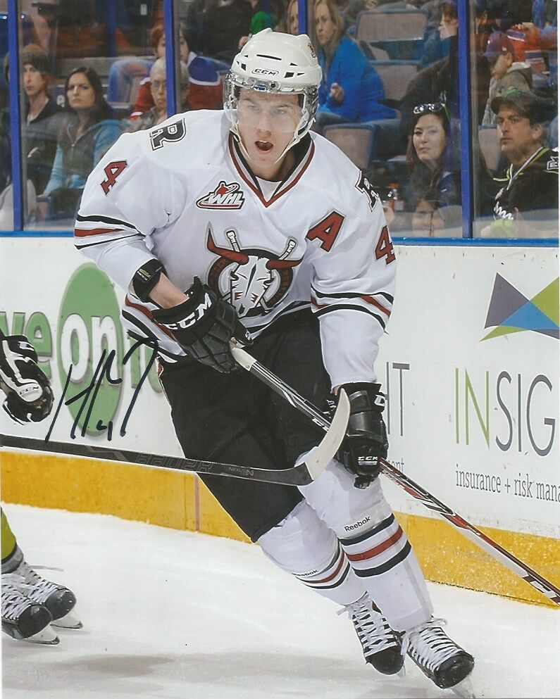 Red Deer Rebels Haydn Fleury Autographed Signed 8x10 WHL Photo Poster painting COA C