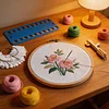 Cross Stitch Floss Bobbin Organizer Kit - 100 Bobbins, Jump Rings, Mini Bobbin Winder & Blank Labels tapestrymarket
