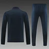 2024/2025 Real Madrid Long Zipped Jacket Training Suit Royal Blue Football Shirt 1:1 Thai Quality Set