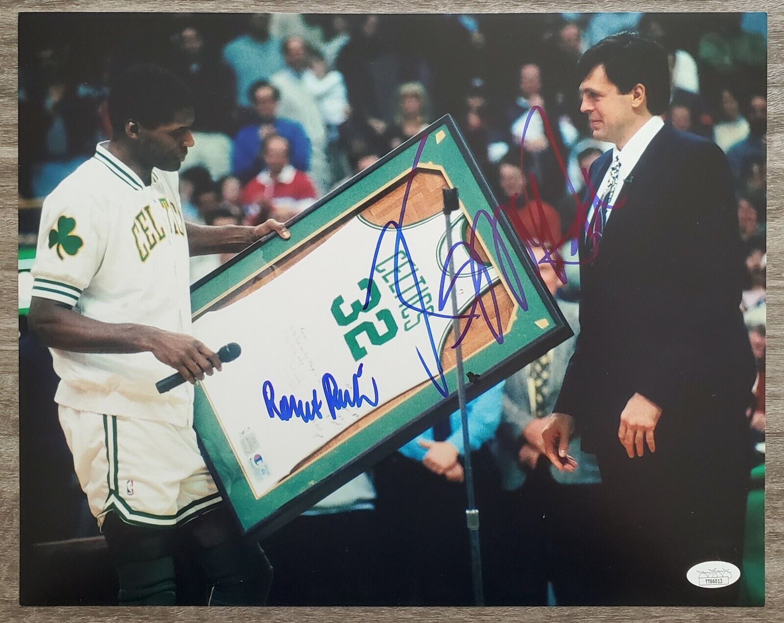 Robert Parish & Kevin McHale Dual Signed 11x14 Photo Poster painting Boston Celtics NBA HOF JSA