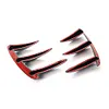 1 Pair Car Rear Bumper Canards for Benz W176 A200 A250 A260 A45 (Glossy Black)