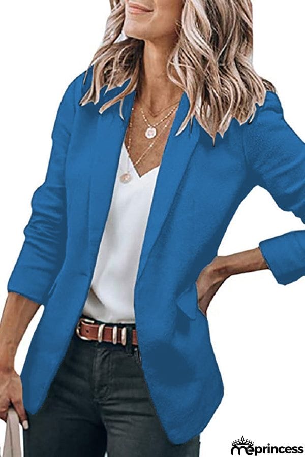 Casual Turndown Collar Coat