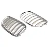 1Pair Front Hood Grill 51137113733 51137113734 for BMW X5 E53 04-06 Racing Grill