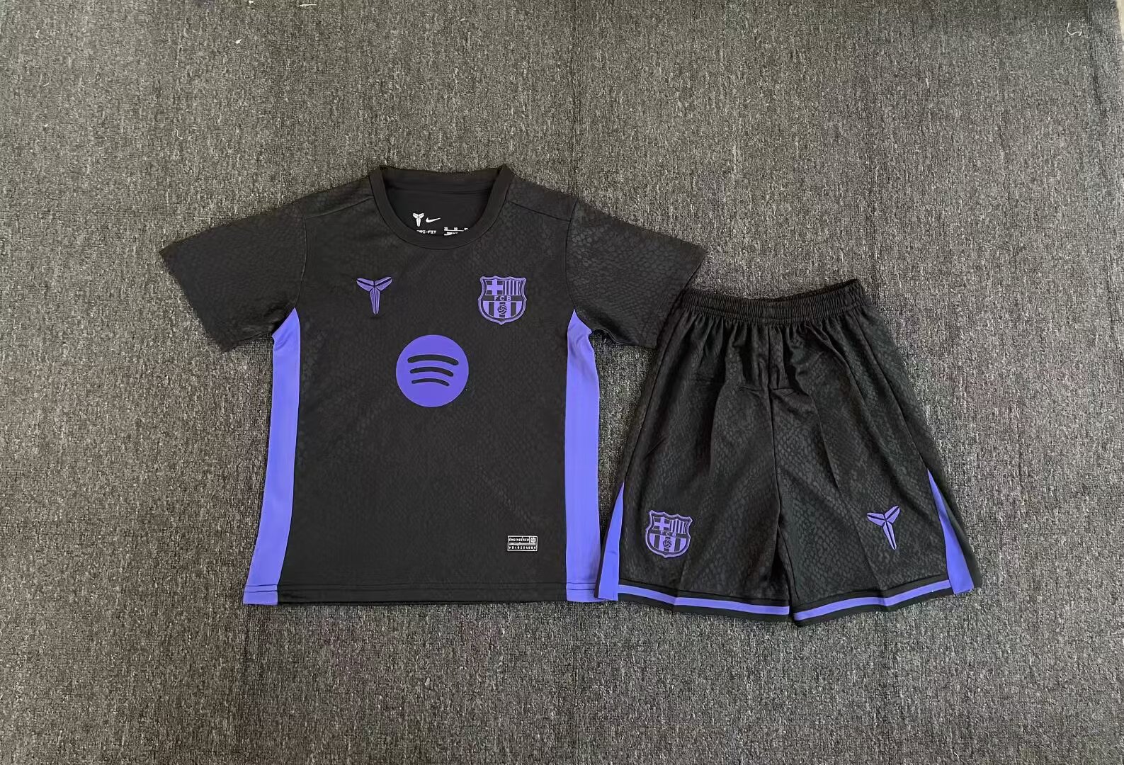 25/26 Barcelona Special Edition Kids Kit Football Jersey Thai Quality