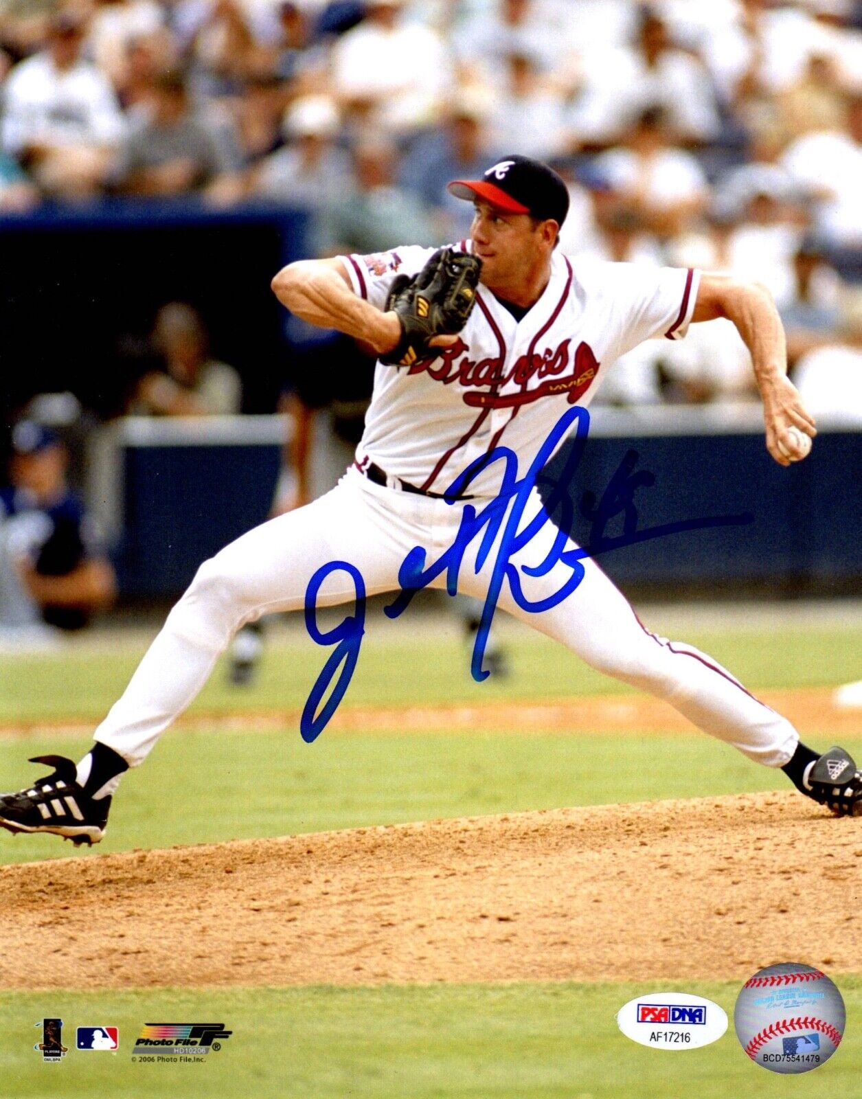 John Rocker autographed signed 8x10 Photo Poster painting MLB Atlanta Braves PSA COA