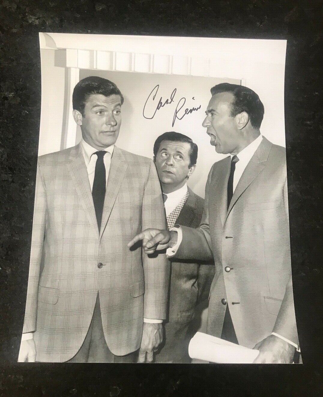 * CARL REINER * signed 11x14 Photo Poster painting * 2000 YEAR OLD MAN * VAN DYKE * COA * 3