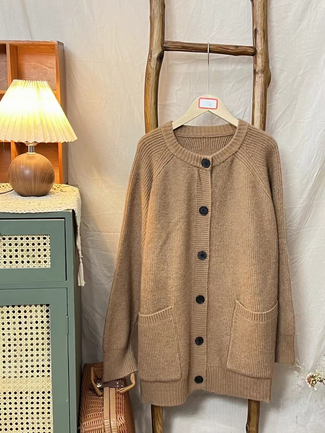 Chicfifth Sweater Women Winter Long Sleeve High Quality Autumn Vintage Top Knitted Cardigan