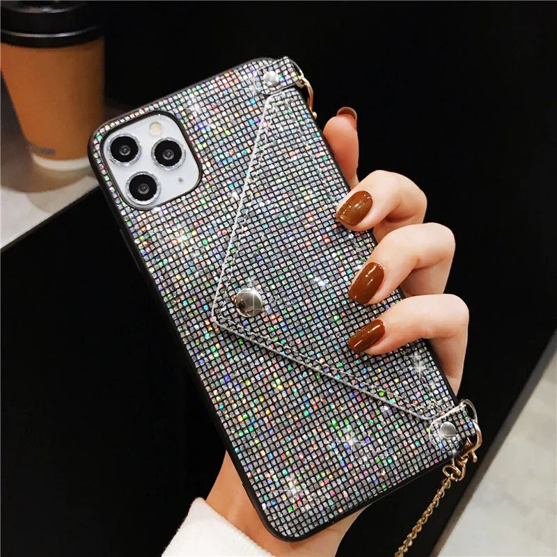 For iPhone 13/14 Luxury Flash Wallet Phone Case