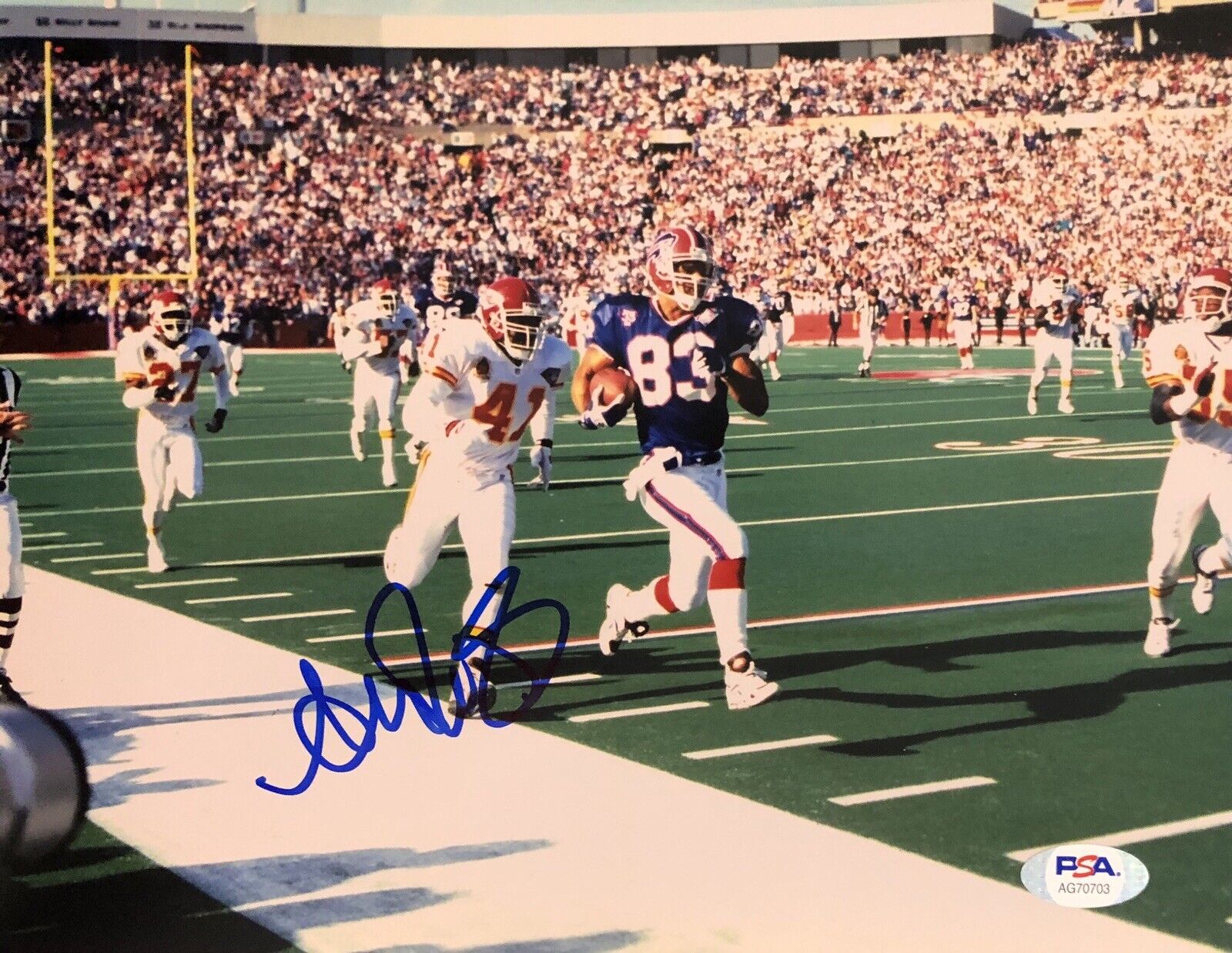 Andre Reed Signed Autographed Buffalo Bills 8x10 Photo Poster painting Psa/Dna