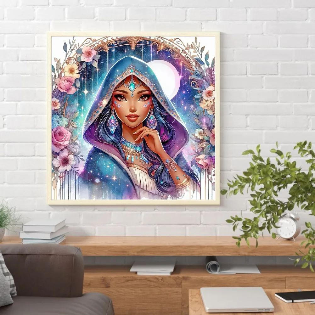 Diamond Painting - Full Round Drill - Princess Pocahontas(Canvas|40*40cm)