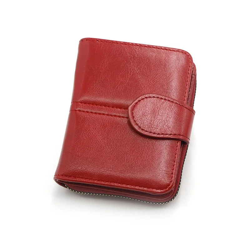 PURDORED 1 Pc Zipper Card Holder Women Business Card Case Leather Female/male PU Leather Bank Cards Holder Coin Purse Tarjetero