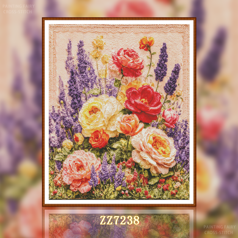[ZZ7238-Flora's Poem]  Painting Fairy Cross Stitch