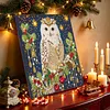 DIY Special Shape Pearl Painting Art - Christmas Owl