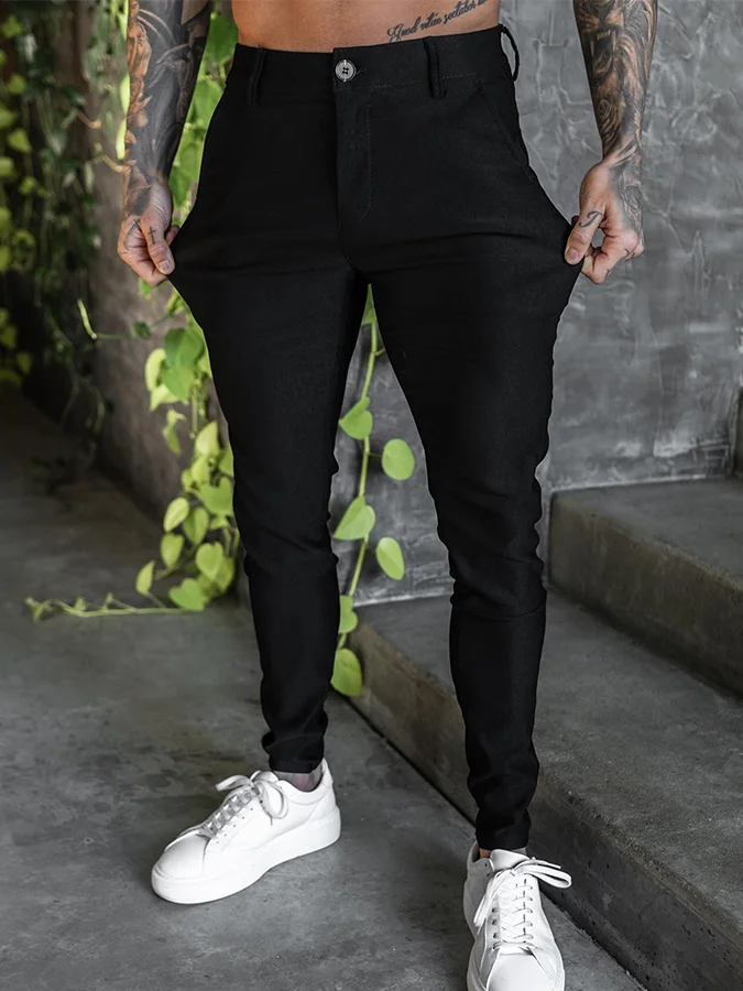 Casual Slim-Fit Stretch Pant