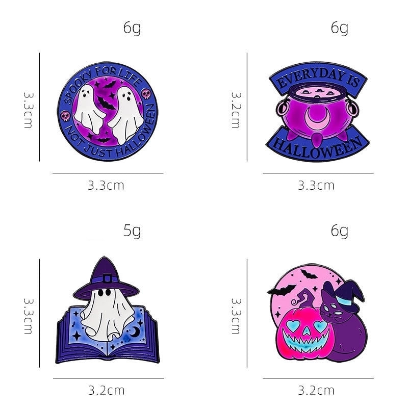 Cute Minimalist Classic Style Halloween Pattern Alloy Plating Unisex Brooches