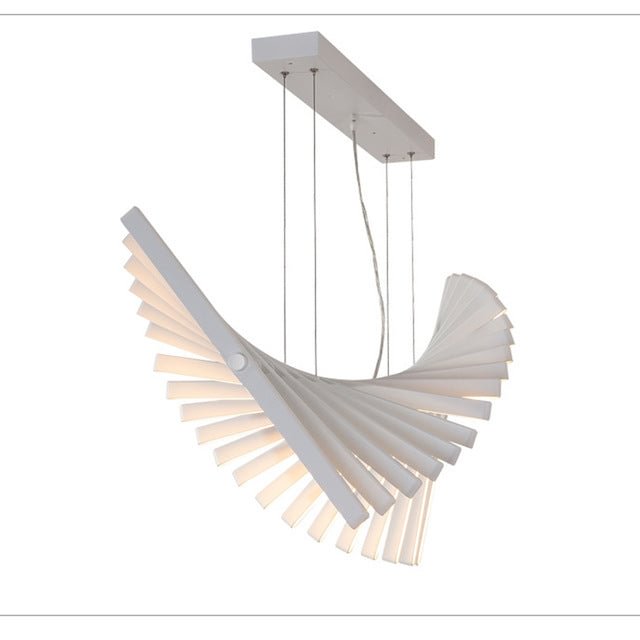 Creative Pendant Light Modern Fishbone Hanging Lamp For Bedroom Restaurant Office Minimalist Decoration Industrial Luminaire